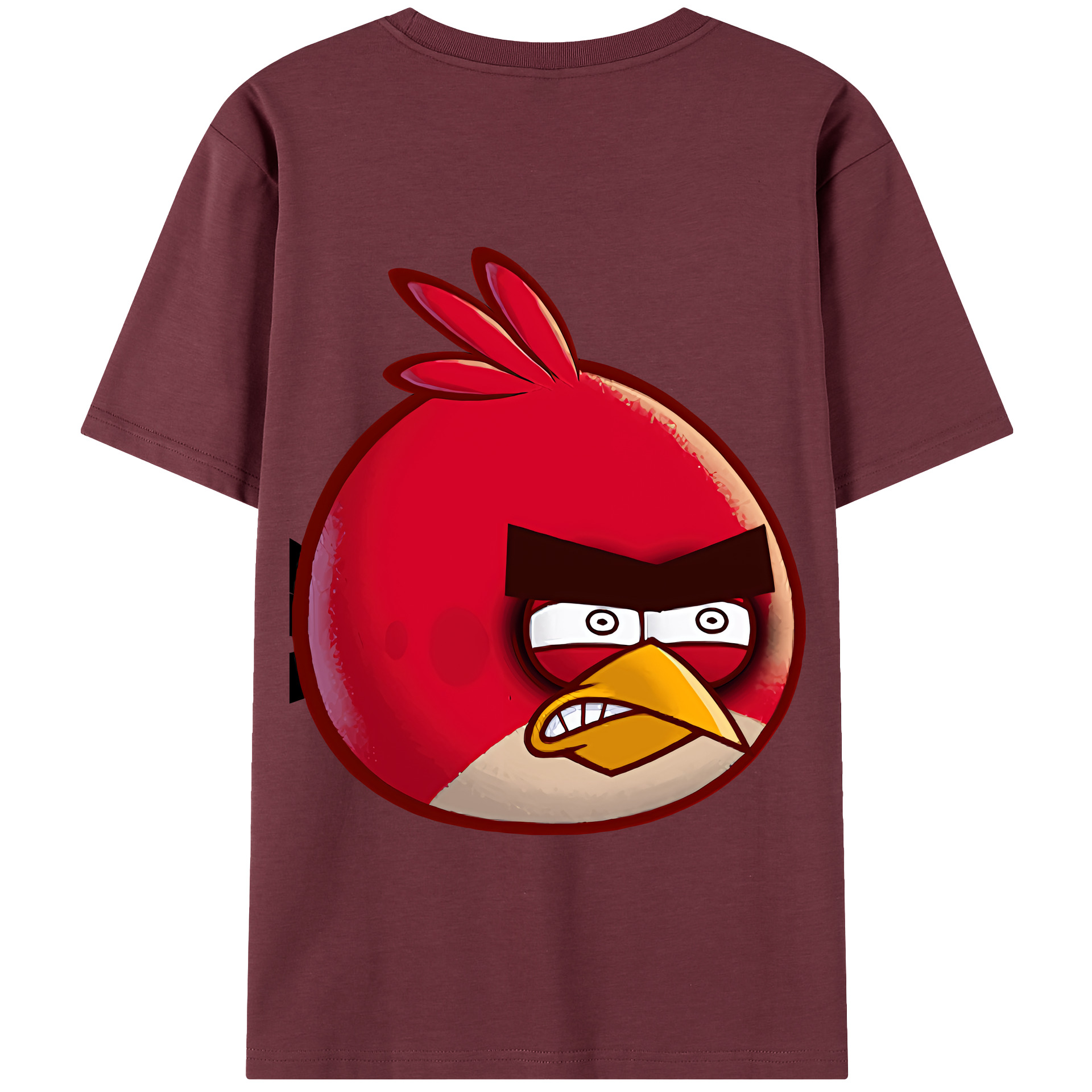（画像用） Angry Birds アングリーバード 綿100％半袖Tシャツ（背面プリント）